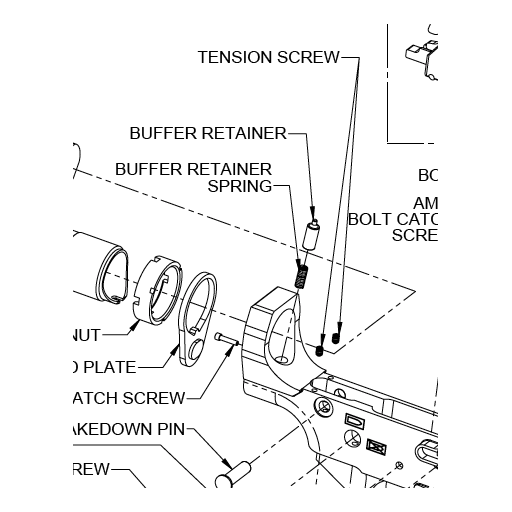 Śrubka regulacyjna nylonowa 00898 (tension screw)