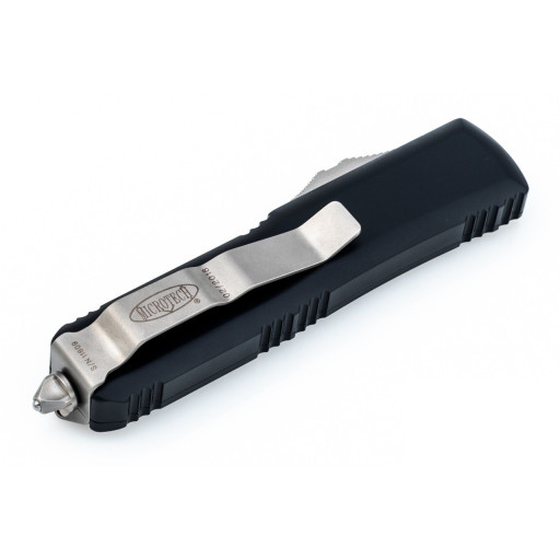 Nóż Microtech 232-1 UTX-85 D/E - Black Handle - Contoured - Black Blade