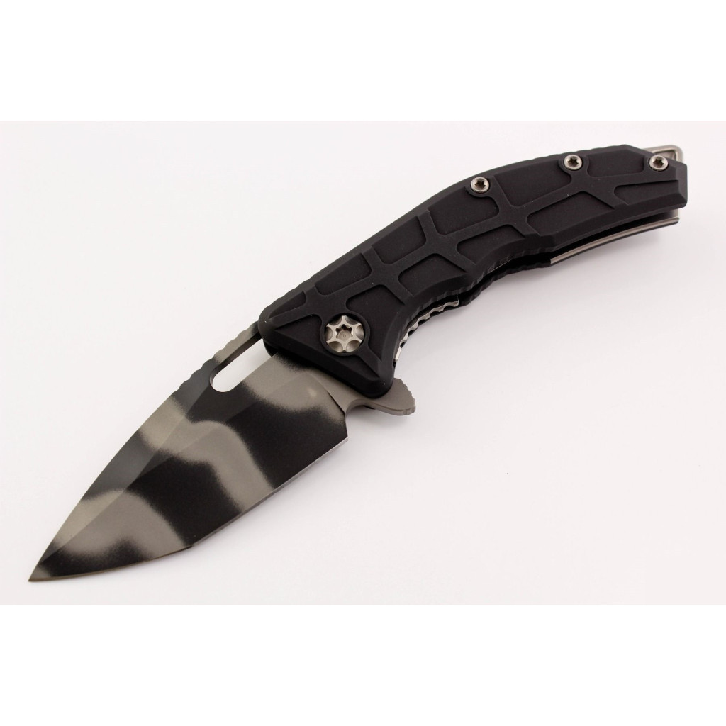Nóż Heretic Knives H011-4A-COMM Martyr Black Commando Tiger Stripe DLC Tanto Automatic