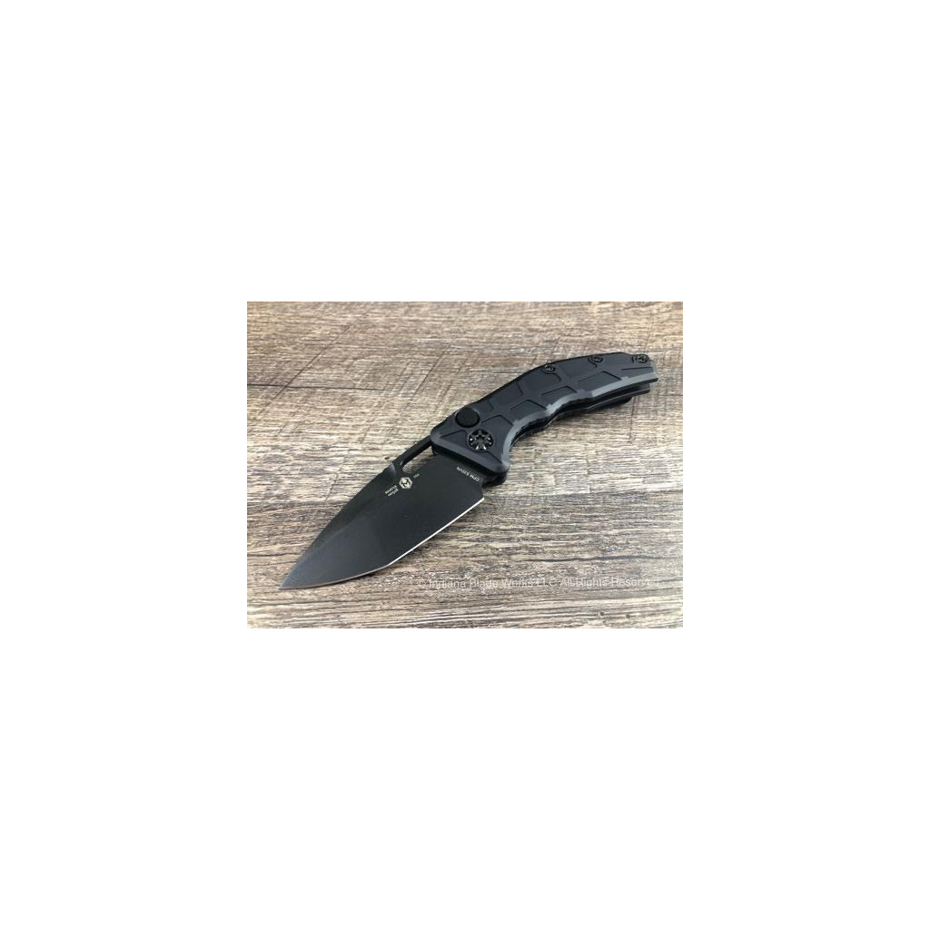 Nóż Heretic Knives H011-4A-T Martyr Tanto Automatic Knife Black Tactical Aluminum (3