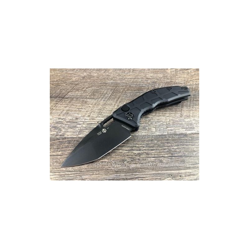 Nóż Heretic Knives H011-4A-T Martyr Tanto Automatic Knife Black Tactical Aluminum (3" Black)