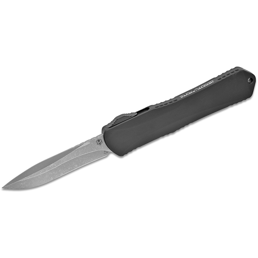 Nóż Heretic Knives Manticore-S H025-5A-Battle Recurve OTF Knife Battleworn DLC