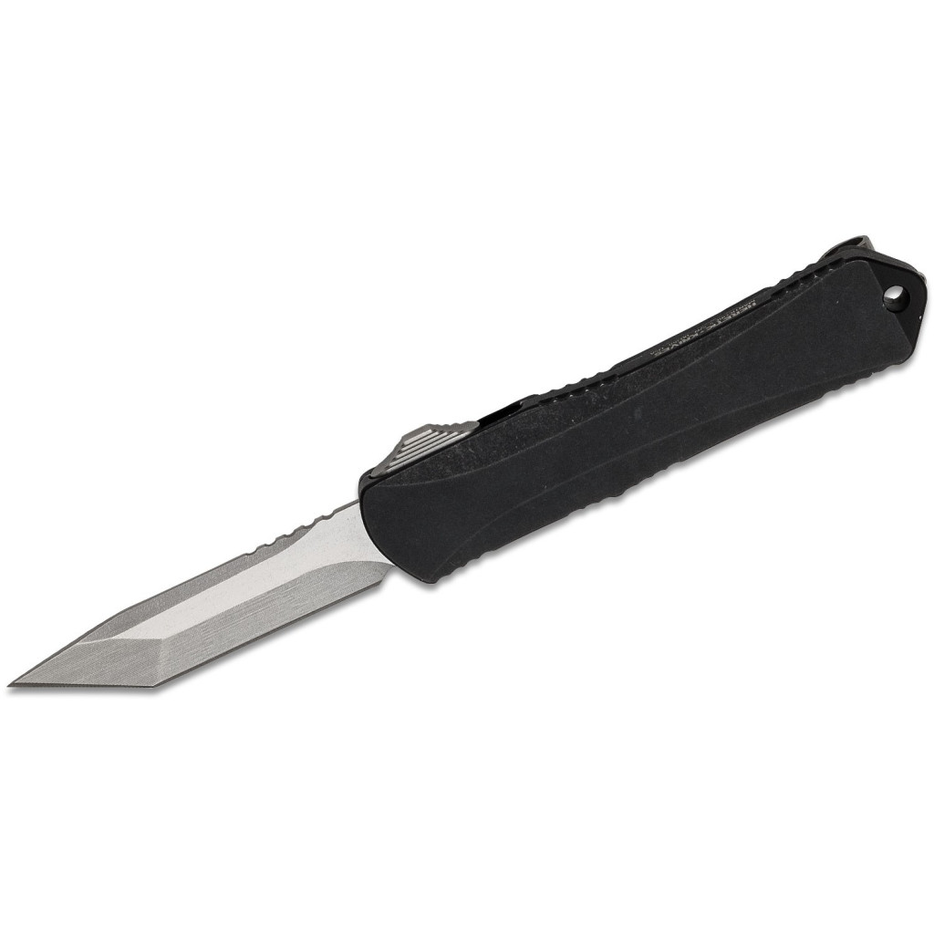 Nóż Heretic Knives Manticore-S H023-2A-BATTLE Tanto OTF Automatic Knife Battleworn Black (2.63