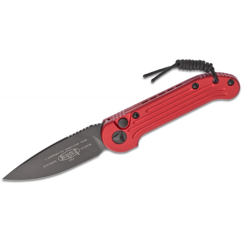 Nóż Microtech 135-1RD LUDT S/E - Red Handle - Black Blade