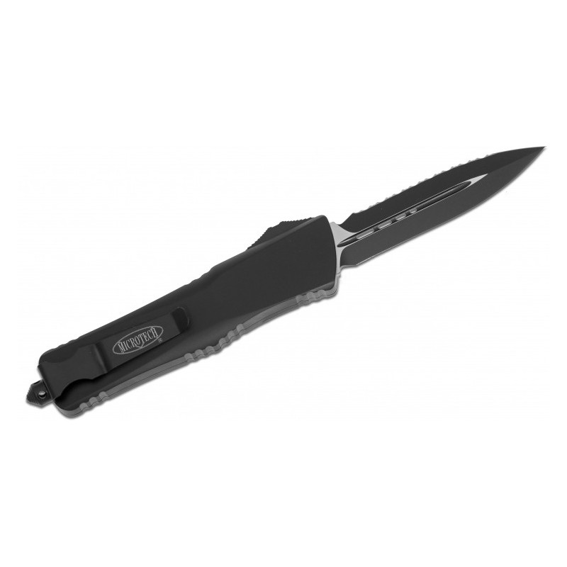 Microtech 142-3T Combat Troodon D/E - Black Handle - Black Blade