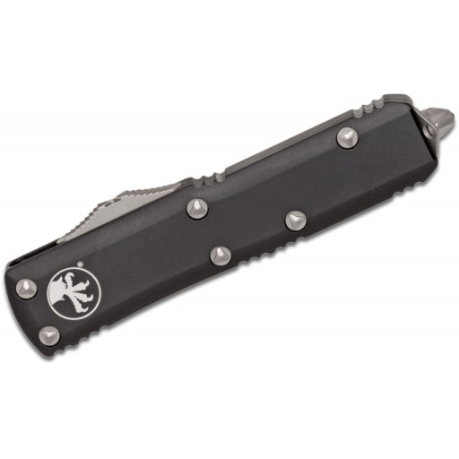 Nóż 232-10AP UTX-85 AUTO OTF Knife 3" Apocalyptic Double Edge Blade, Black Aluminum 