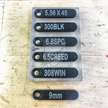 KNS Płytka Caliber-Marked Non-Rotate Trigger/Hammer Pin Kits
