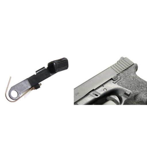 Spust Wilson Combat Glock® Flat Performance Trigger Assembly for Gen 5, Black Trigger, Blue Safety