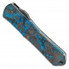 Nóż Heretic Knives H029-6A-BLU Manticore E  Black DLC Recurve Blade, Blue Aluminum Handles