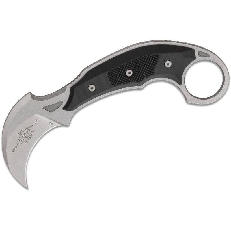 Nóż  Microtech/Bastinelli Creations 118-10 R Iconic Fixed Blade Knife 2.25" Stonewashed DOSTAWA CZERWIEC 2021