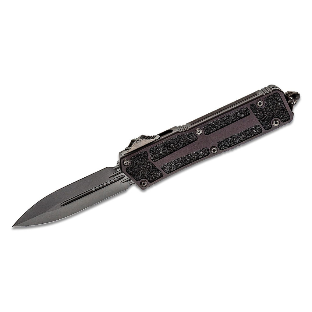 Microtech 280-1DLCTSH Signature Series Scarab II Shadow AUTO OTF Knife 3.95" LST