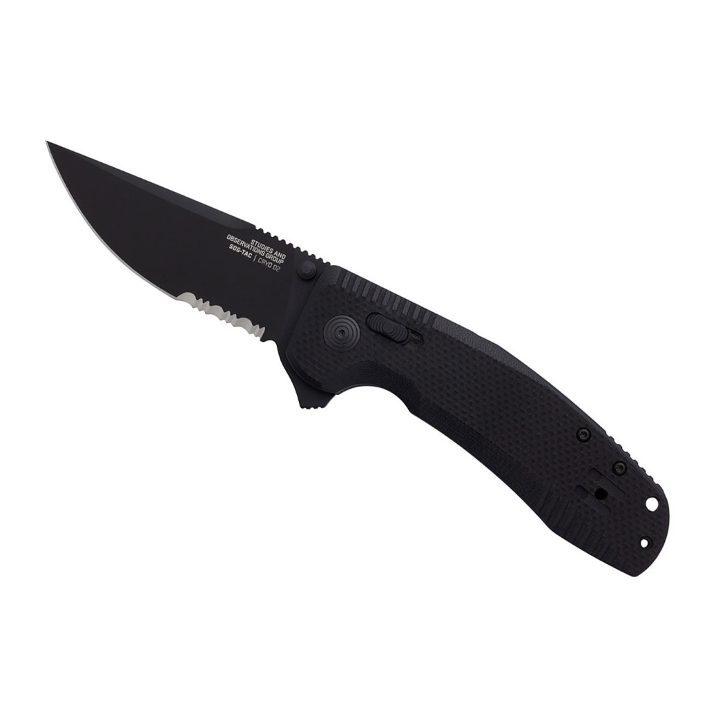 Nóż SOG-TAC XR 12-38-03-41 Black Serrated