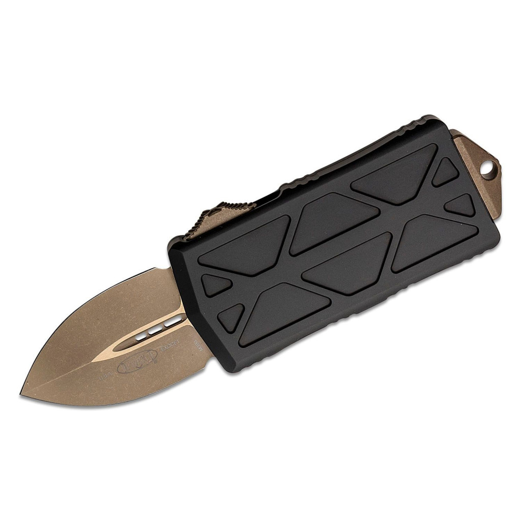 Nóż microtech 157-13AP Exocet OTF Money Clip AUTO Knife 1.98" Bronze Apocalyptic
