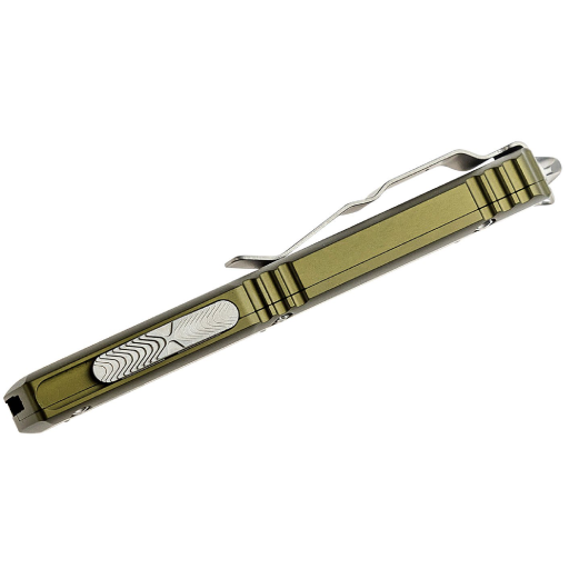 Nóz Microtech 122-10OD Ultratech D/E - Green Handle - Stonewashed Blade